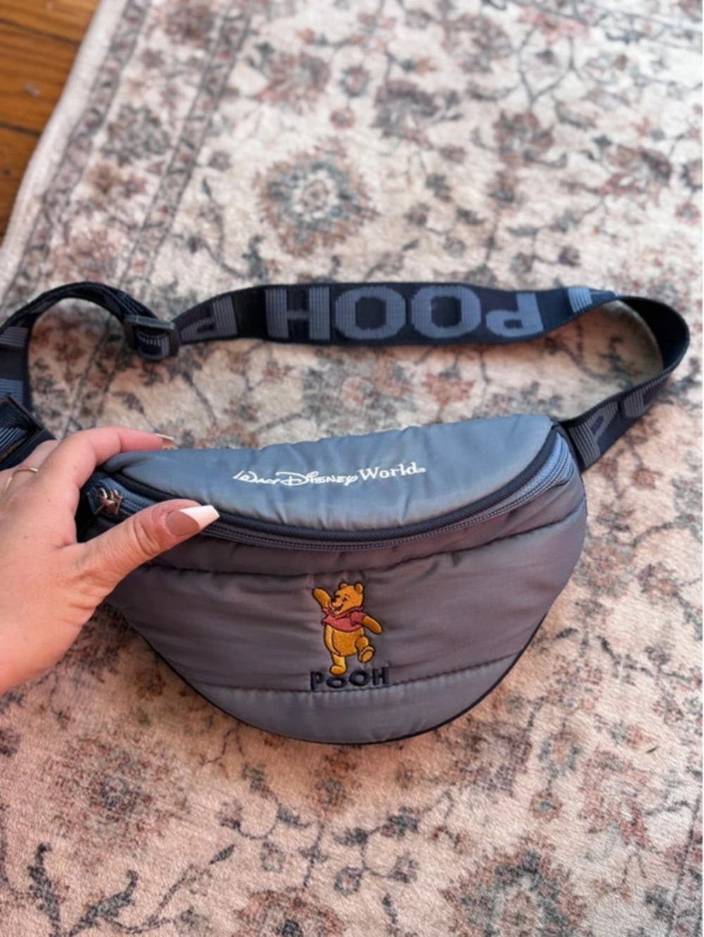 Blue Vintage Winnie the Pooh Disney Fanny Pack